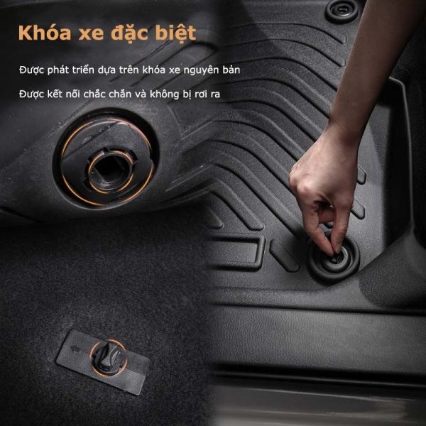 Thiết kế khóa xe đặc biệt dễ dàng khóa lắp