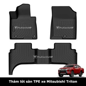 Thảm lót sàn ô tô Mitsubishi Triton chất liệu TPE