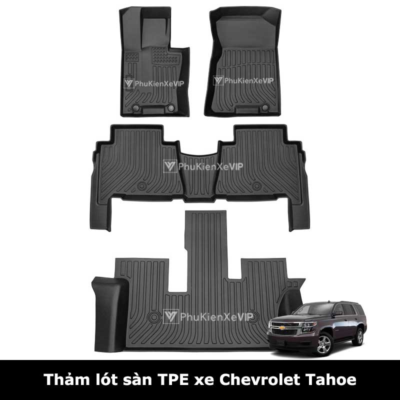 Thảm lót sàn ô tô Chevrolet Tahoe chất liệu TPE