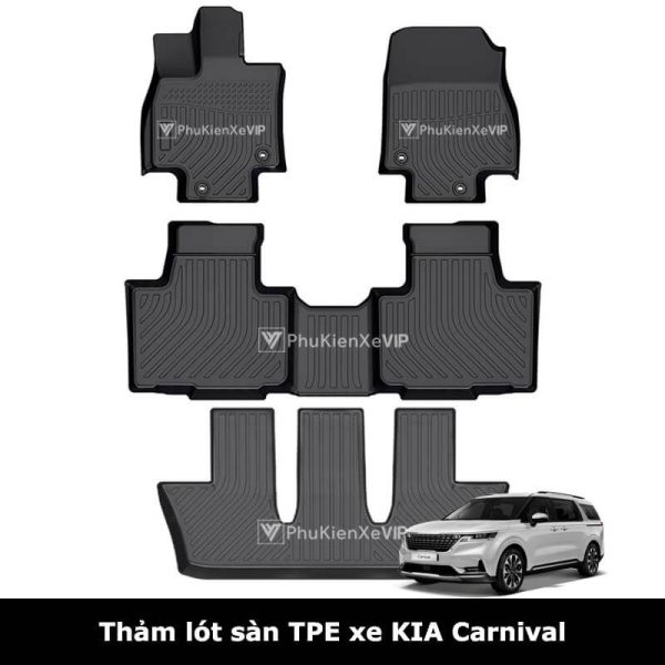 Thảm lót sàn ô tô KIA Carnival chất liệu TPE sang trọng