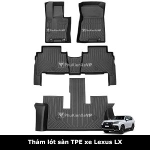 Thảm lót sàn ô tô Lexus LX chất liệu TPE