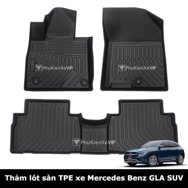 Thảm lót sàn ô tô Mercedes Benz GLA SUV chất liệu TPE