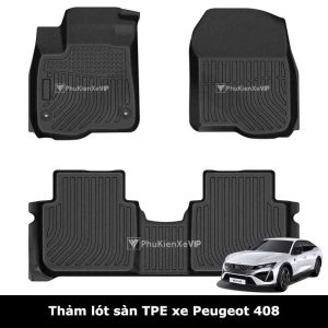 Thảm lót sàn ô tô Peugeot 408 chất liệu TPE sang trọng