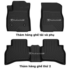 Bộ sản phẩm thảm lót sàn ô tô Vinfast VF e34 chất liệu TPE